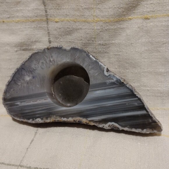 Agate Tea Light Holder - Picture 2 of 6